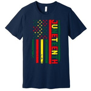 Juneteenth In A Flag For Black History Day June 19th 1865 Premium T-Shirt