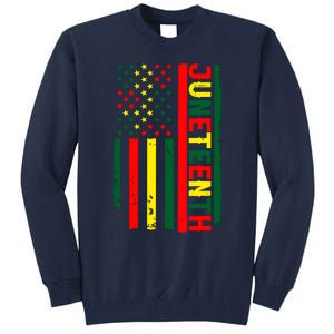 Juneteenth In A Flag For Black History Day June 19th 1865 Tall Sweatshirt