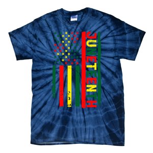 Juneteenth In A Flag For Black History Day June 19th 1865 Tie-Dye T-Shirt