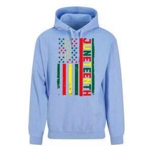 Juneteenth In A Flag For Black History Day June 19th 1865 Unisex Surf Hoodie