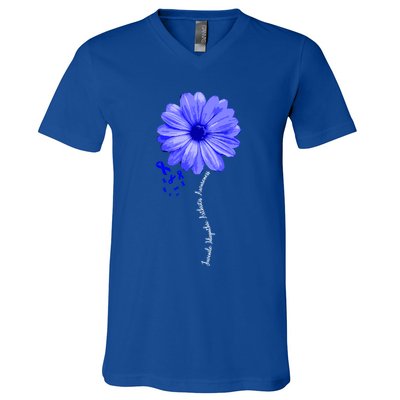 Juvenile Idiopathic Arthritis Awareness Warrior Ribbon Great Gift V-Neck T-Shirt