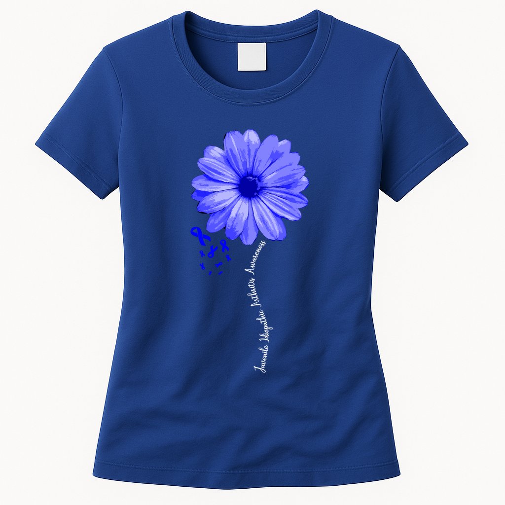 Juvenile Idiopathic Arthritis Awareness Warrior Ribbon Great Gift Womens T-Shirt