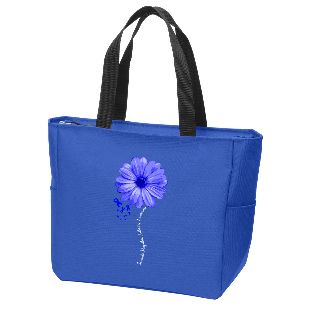 Juvenile Idiopathic Arthritis Awareness Warrior Ribbon Great Gift Zip Tote Bag