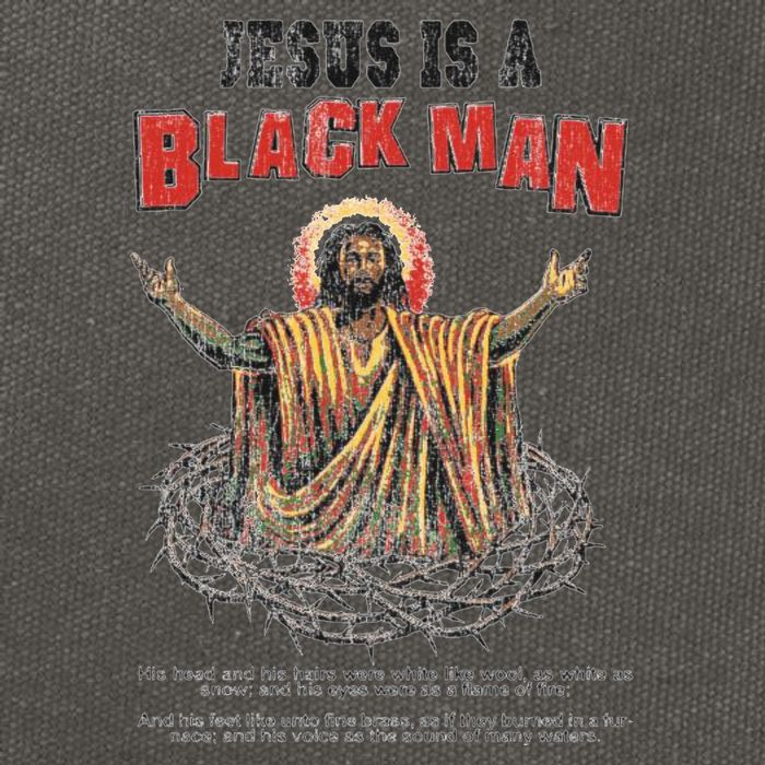 Jesus Is A Black Man His Head And His Hairs Cotton Canvas Backpack