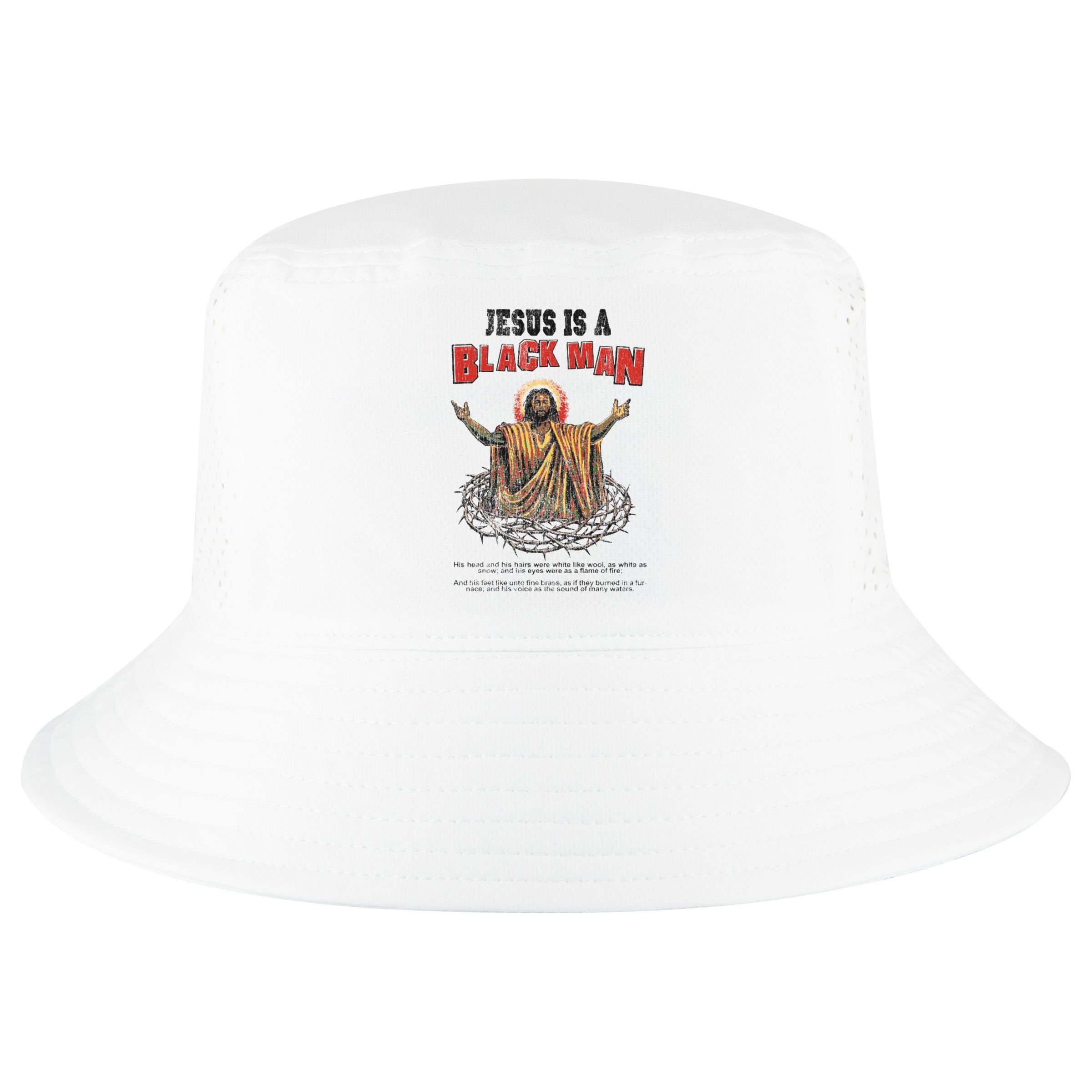 Jesus Is A Black Man His Head And His Hairs Cool Comfort Performance Bucket Hat