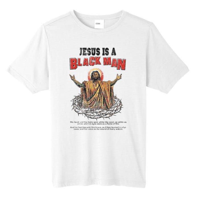 Jesus Is A Black Man His Head And His Hairs Tall Fusion ChromaSoft Performance T-Shirt