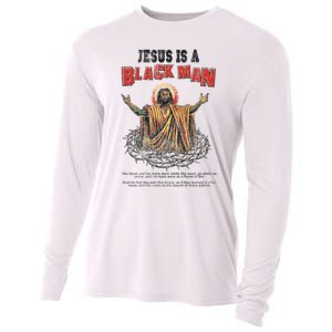 Jesus Is A Black Man His Head And His Hairs Cooling Performance Long Sleeve Crew