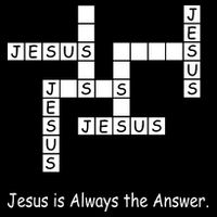 Jesus Is Always The Answer Christianity Crossword Cooling Performance Crew T-Shirt