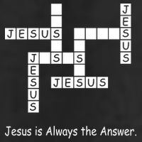 Jesus Is Always The Answer Christianity Crossword 11oz C Handle Ceramic Mug