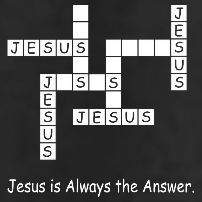 Jesus Is Always The Answer Christianity Crossword 11oz C Handle Ceramic Mug