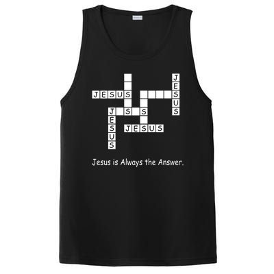 Jesus Is Always The Answer Christianity Crossword PosiCharge Competitor Tank