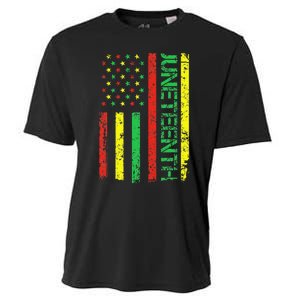 Juneteenth in a Flag for black history day Cooling Performance Crew T-Shirt