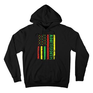 Juneteenth in a Flag for black history day Hoodie