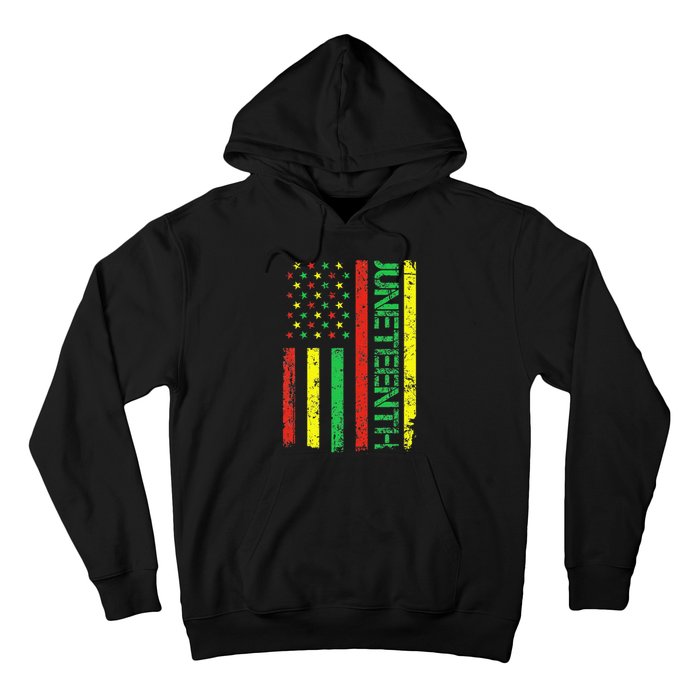 Juneteenth in a Flag for black history day Hoodie