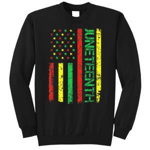 Juneteenth in a Flag for black history day Sweatshirt