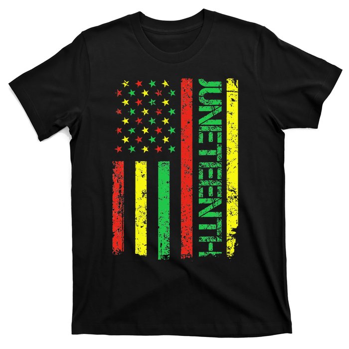 Juneteenth in a Flag for black history day T-Shirt