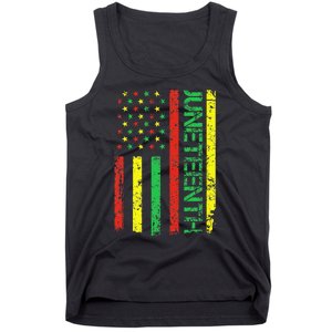 Juneteenth in a Flag for black history day Tank Top