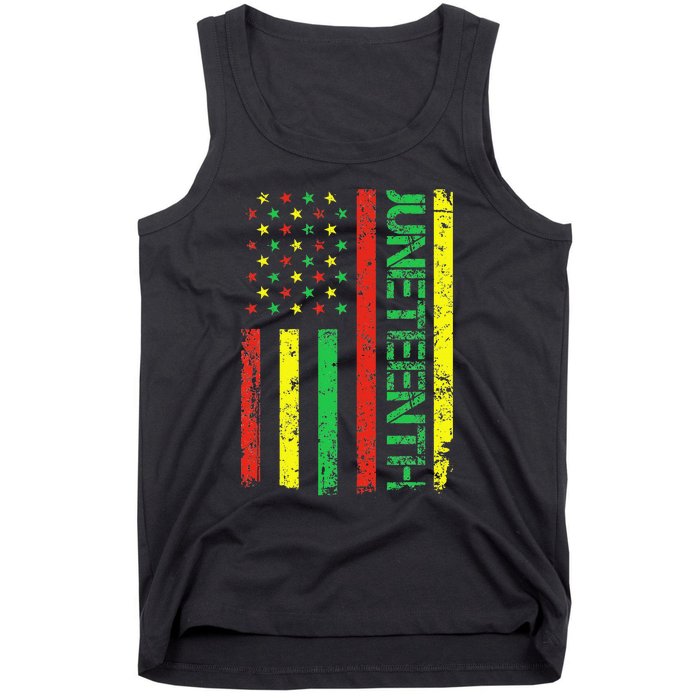 Juneteenth in a Flag for black history day Tank Top