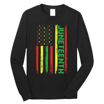 Juneteenth In A Flag For Black History Day Long Sleeve Shirt