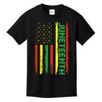 Juneteenth In A Flag For Black History Day Kids T-Shirt