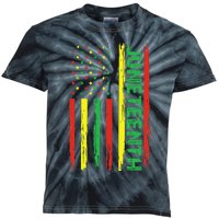 Juneteenth In A Flag For Black History Day Kids Tie-Dye T-Shirt