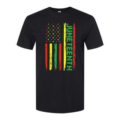 Juneteenth In A Flag For Black History Day Softstyle® CVC T-Shirt