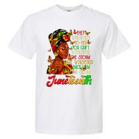 Juneteenth I Am The Storm Black Women Black History Month Garment-Dyed Heavyweight T-Shirt