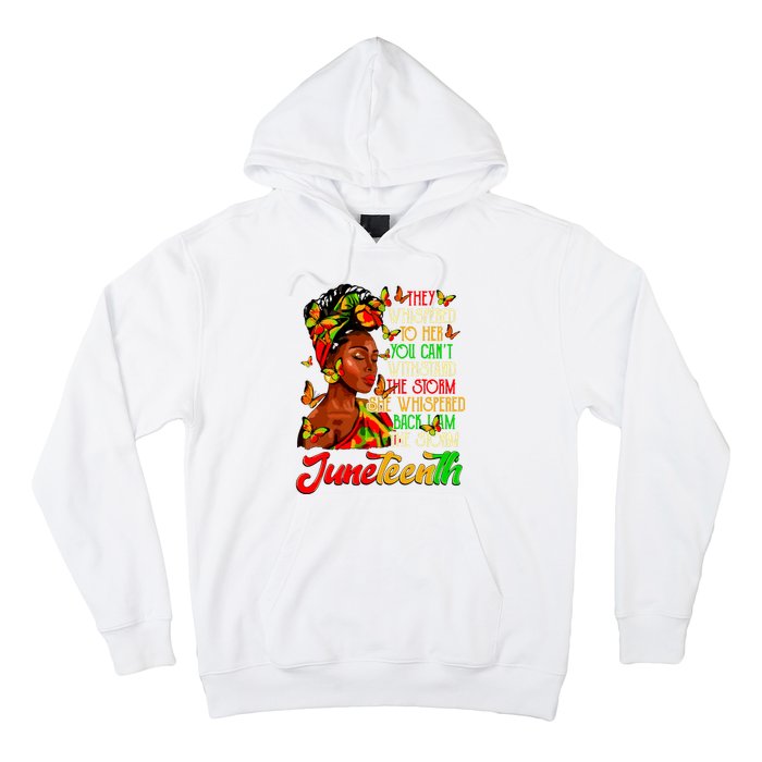 Juneteenth I Am The Storm Black Women Black History Month Hoodie