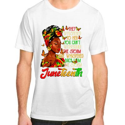 Juneteenth I Am The Storm Black Women Black History Month Adult ChromaSoft Performance T-Shirt