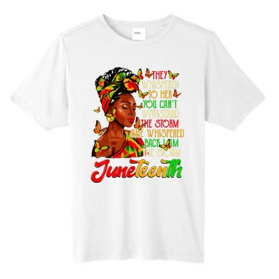 Juneteenth I Am The Storm Black Women Black History Month Tall Fusion ChromaSoft Performance T-Shirt