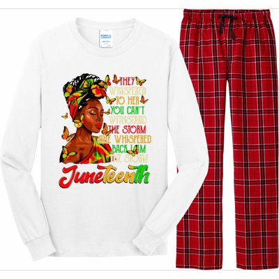 Juneteenth I Am The Storm Black Women Black History Month Long Sleeve Pajama Set