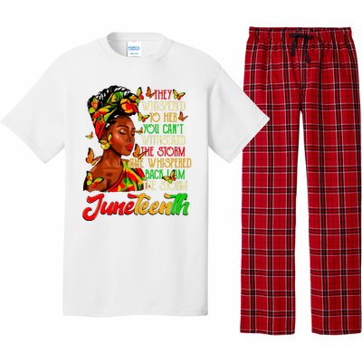 Juneteenth I Am The Storm Black Women Black History Month Pajama Set