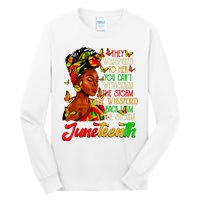 Juneteenth I Am The Storm Black Women Black History Month Tall Long Sleeve T-Shirt