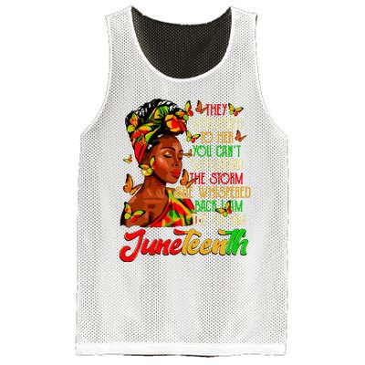 Juneteenth I Am The Storm Black Women Black History Month Mesh Reversible Basketball Jersey Tank