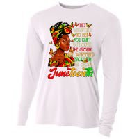 Juneteenth I Am The Storm Black Women Black History Month Cooling Performance Long Sleeve Crew