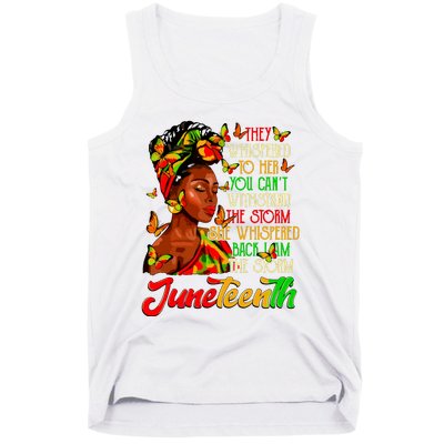 Juneteenth I Am The Storm Black Women Black History Month Tank Top