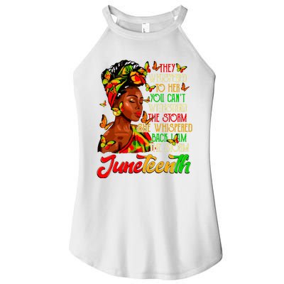 Juneteenth I Am The Storm Black Women Black History Month Women’s Perfect Tri Rocker Tank