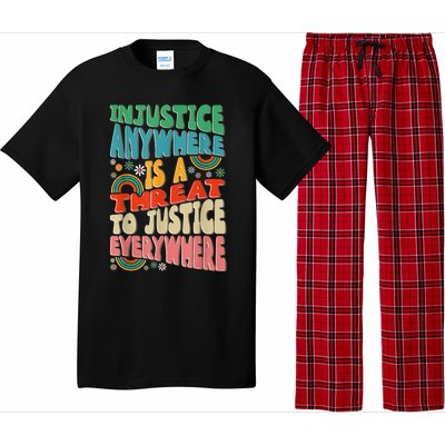 Juneteenth Injustice Anywhere Threat To Justice Everywhere Pajama Set