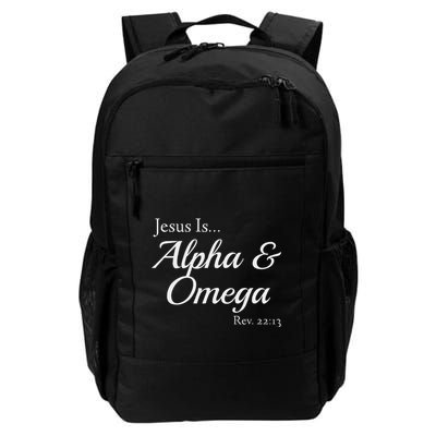 Jesus Is Alpha & Omega Revelation 2213 Backpack