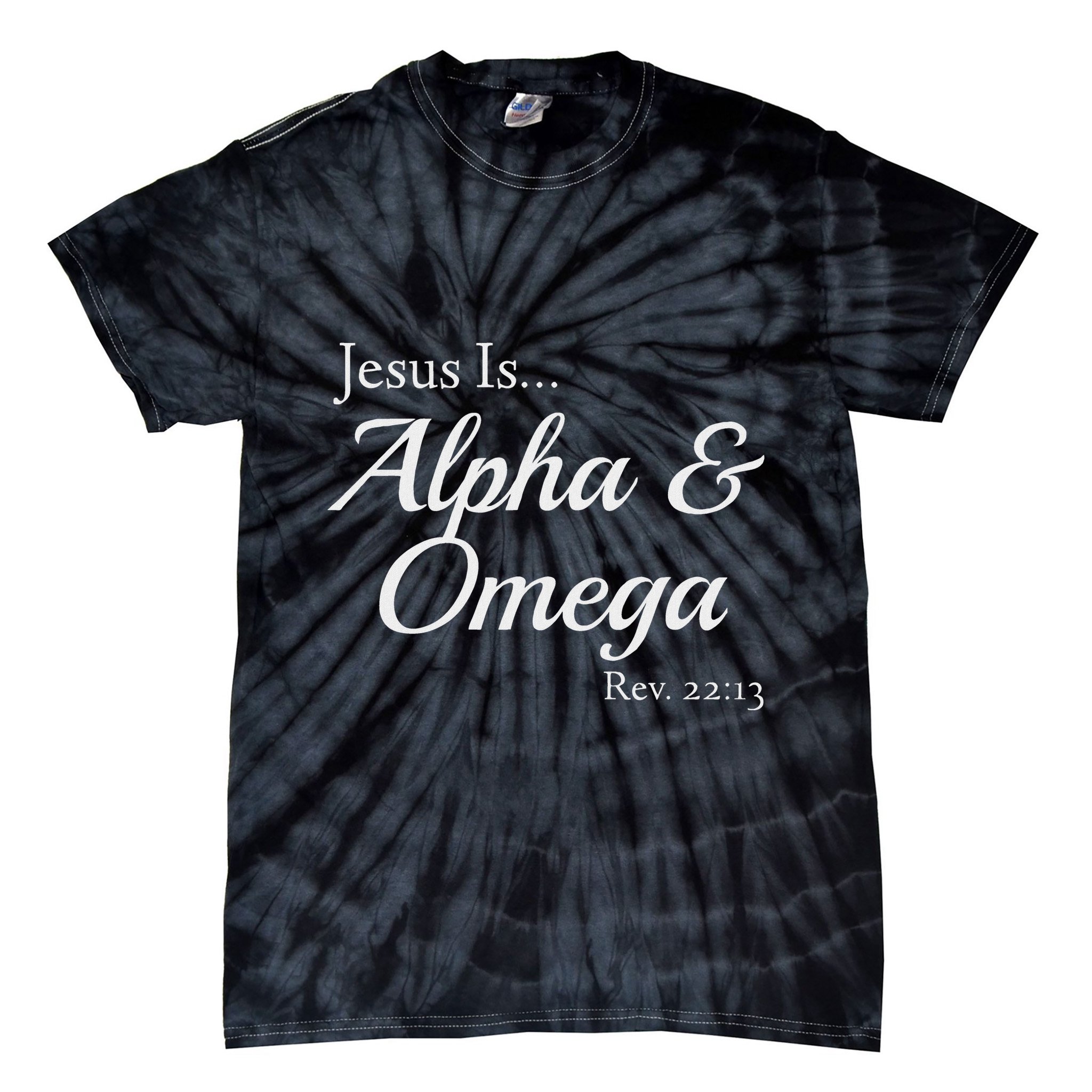 Jesus Is Alpha & Omega Revelation 2213 Tie-Dye T-Shirt