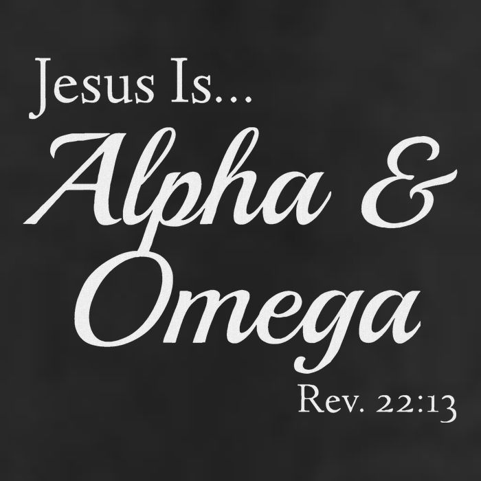 Jesus Is Alpha & Omega Revelation 2213 Golf Towel