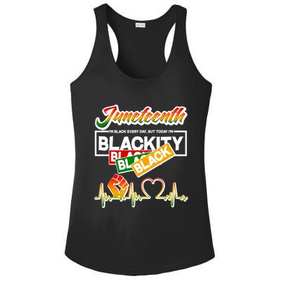 Juneteenth I'm Black Every Day But Today I'm Blackity Black Ladies PosiCharge Competitor Racerback Tank