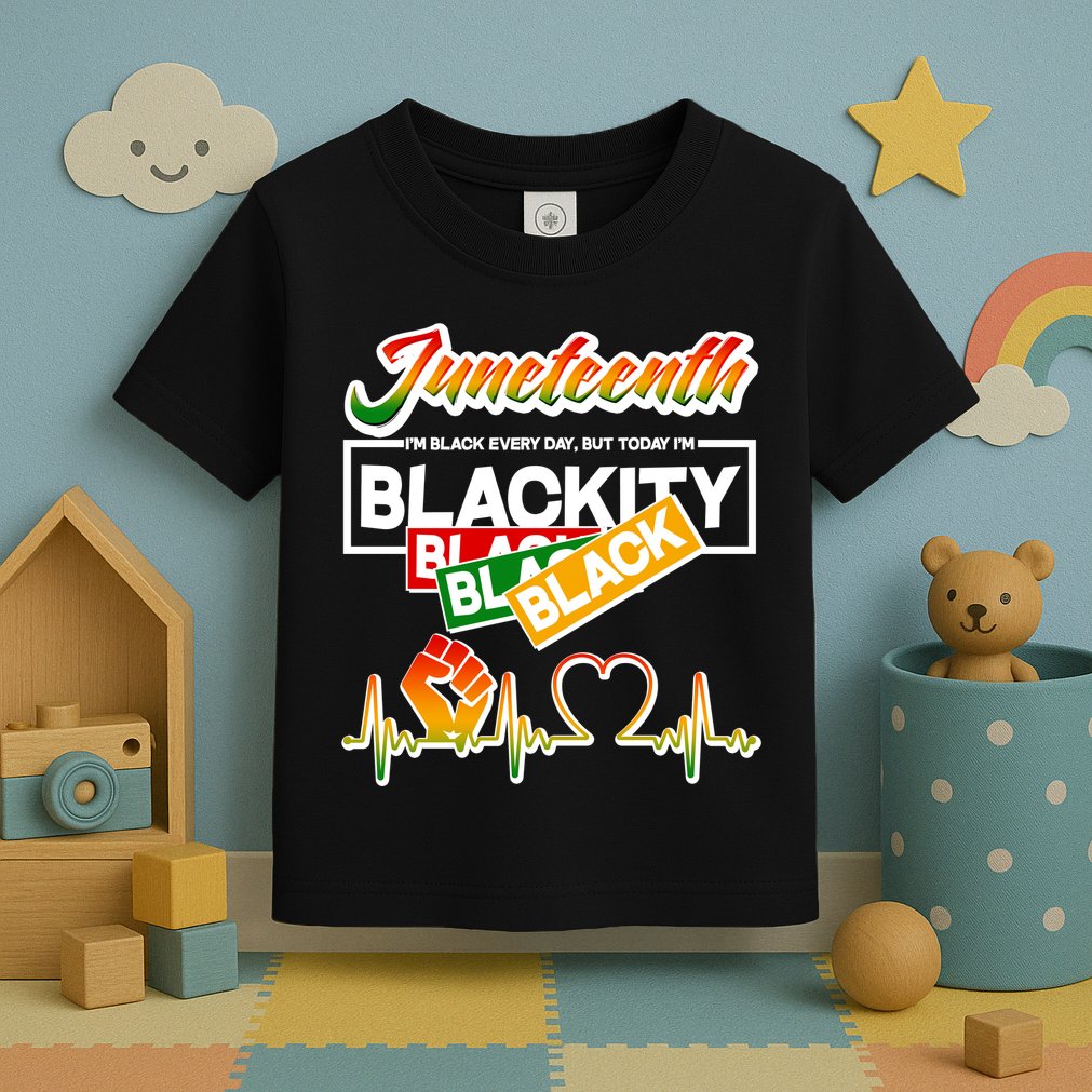 Juneteenth I'm Black Every Day But Today I'm Blackity Black Toddler T-Shirt