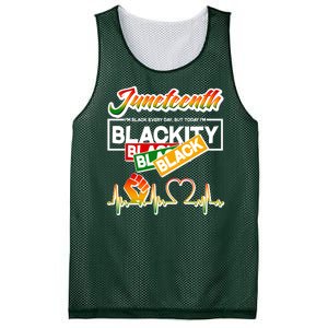 Juneteenth I'm Black Every Day But Today I'm Blackity Black Mesh Reversible Basketball Jersey Tank