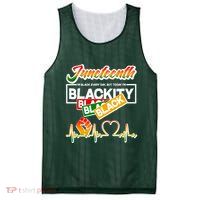 Juneteenth I'm Black Every Day But Today I'm Blackity Black Mesh Reversible Basketball Jersey Tank