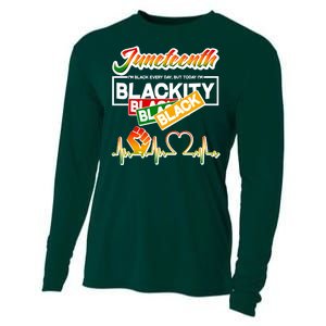 Juneteenth I'm Black Every Day But Today I'm Blackity Black Cooling Performance Long Sleeve Crew