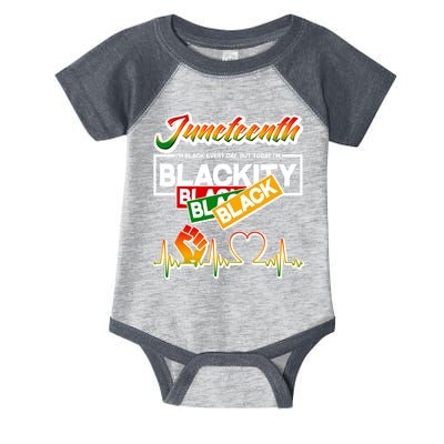 Juneteenth I'm Black Every Day But Today I'm Blackity Black Infant Baby Jersey Bodysuit