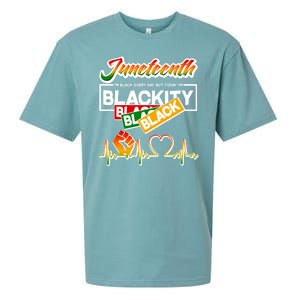 Juneteenth I'm Black Every Day But Today I'm Blackity Black Sueded Cloud Jersey T-Shirt