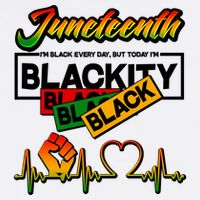 Juneteenth I'm Black Every Day But Today I'm Blackity Black Garment-Dyed Sweatshirt