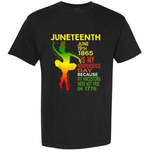 Juneteenth Independence Black Dancer Girl Ballerina Garment-Dyed Heavyweight T-Shirt